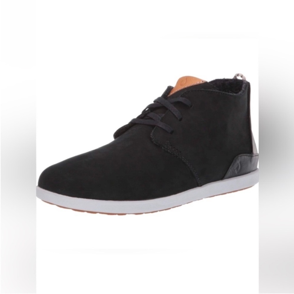 OluKai Men’s Shoes Hawaiiloa Manu Ihu Chukka Boots Black size 12